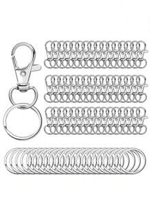 Fashionable Charm Keychain, Flat Double-Layer Glossy Keychain, Exquisite Keychain Set, Suitable For DIY Keychain, Car Keychain, Bag Pendant, Craft Making, Holiday Gifts, Easter Gifts, Charming Jewelry Making Material - Multicolor - View 11