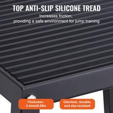 Plyometrische Sprungbox, 305 mm Plyo-Box, Plyometrische Plattform Plyobox Schwarz, Rutschfeste Fitness-Übungs-Step-Up-Box für Heimtraining, Konditions-Krafttraining, Oberschenkel Trainieren - Schwarz - Übersicht 3