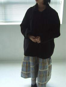 Women Skirts - Blue Grid - View 2