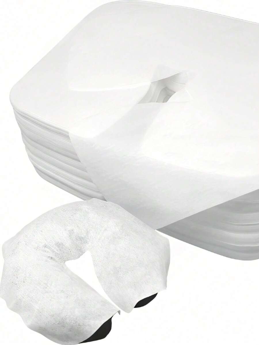 Vỏ gối dùng một lần, hỗ trợ mặt, bọc đầu, vải không dệt mềm mại, có lỗ, 35*35cm, dụng cụ massage làm đẹp, dụng cụ cho salon nối mi. - Nhiều màu - Xem 1