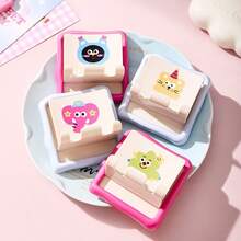 Giá treo bàn chải đánh răng gắn tường, giá đựng bàn chải đánh răng điện hình cặp đôi hoạt hình Dopamine dễ thương, móc treo phòng tắm. - mèo con - Xem 2