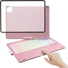 适用于 iPad 第 11 代(A16,2025 年)/第 10 代的带键盘保护套,配备 2022 款妙控键盘,按键回弹灵敏,带背光,表面防污,支持多点触控板 - 查看 17