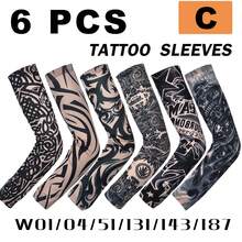 6 chiếc ống tay áo in hình xăm bằng polyester, thiết kế mỏng nhẹ thoáng khí, thích hợp cho mùa hè và mùa thu. - W6K-A - Xem 13