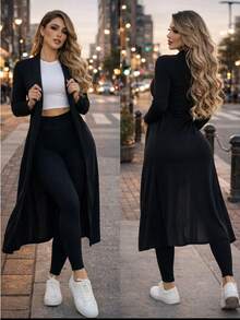 Set 3 pzs Mod. LESLY ENSAMBLE BLUSA PANTALÓN AJUSTABLE - Negro - Ver 2