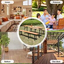 Outdoor Table & Chair Sets - Natural - View 7
