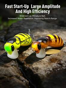 Mồi câu cá Kingdom 1PC Wasp Minnow Bait Bionic, kích thước 35mm (3.9g/4.5g) và 43mm (4.8g/6.1g), nổi và chìm chậm, làm bằng nhựa ABS, mồi cứng, kèm một lưỡi câu đơn, thích hợp cho câu cá nước ngọt và nước mặn. - Nhiều màu - Xem 5