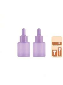 30ml Frosted Glass Dropper Bottle, Refillable Leakproof Travel Size Essential Oil Serum Container, Mini Dispenser, TSA Approved Portable - Multicolor - View 18