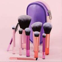 10-Piece Makeup Brush Set With Bag - BỘ 10 PINCEIS - Xem 4