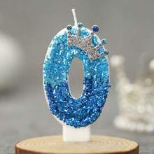 1pc Crown Digital Candle Peacock Blue Creative Birthday Candle Daily Best Birthday Gift For Mother To Girlfriend,Princess Birthday Party - Birthday Candle Number - View 13