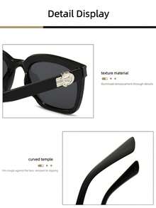 1pc European And American Retro Cat Eye Frame Y2K Fashion Glasses, Versatile Street Style Lightweight PC Leopard Print Bohemian , All Season - Multicolor - View 5