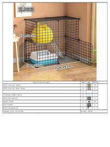 Modular Cat Cage, Cat Game Fence, Cat House, Suitable For Kittens And Adult Cats, Indoor Home Use - Multicolor - View 20