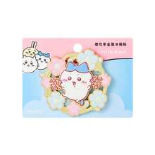 Miniso 1pc Qianchuan Series Rabbit & Sakura Flower Metal Fridge Magnet, Metal Material, Sakura Wreath Design, Strong Magnetic, Suitable For Fridge Decor, Cute Magnet - Multicolor - View 8