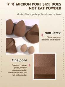 4pcs Makeup Sponges + 2pcs Makeup Powder Puffs Set, Soft Triangle Mineral Powder Puffs, Suitable For Facial Makeup, Can Be Used For Cream And Powder Concealer, Loose Powder, Etc. Cosmetic Accessories, Powder Puffs, Makeup Blenders, Makeup Sponges, Affordable Price, Christmas Gift, Cosmetics, Makeup Tools, Cheap & Good, Gift, Women's Gift, Christmas Gift - Multicolor 2 - 查看 4
