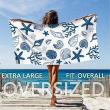 Extra Large & Ultra-Fine Fiber Beach Towel - Quick Drying, Lightweight, Sand-Free, Absorbent, Ocean Life Design - Suitable For Beach, Pool, Travel - Perfect Valentine's Day Gift - 1 - View 4