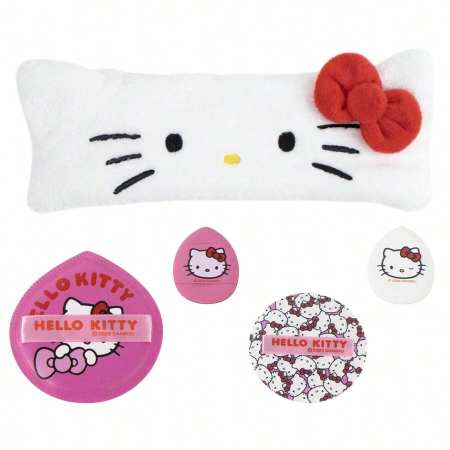 CERDÁ LIFE'S LITTLE MOMENTS Hello Kitty Facial Routine With Headband And Makeup Sponge Beauty Accessories - Pink - View 1