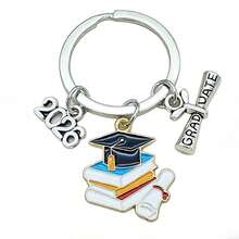 1 chiếc móc khóa hình mũ tốt nghiệp tráng men unisex mùa tốt nghiệp năm 2026, quà tặng kỷ niệm lễ tốt nghiệp. - Nhiều màu - Xem 5