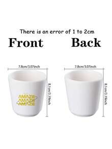 1 P Amaze Amaze Amaze Patterns Shot Glass Drinking Cup Unbreakable Melamine Tumblers Reusable Drinkware Party Gifts Wedding Camping Washers Lightweight Project Hail Mary Rocky Inspired Gift - trắng - Xem 3