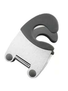 Soporte para utensilios de cocina de acero inoxidable, reposaespátulas para ollas, clip multifuncional de silicona, accesorio de cocina anti-quemaduras - C - Ver 10