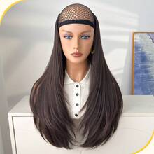 HEYPINK Tóc nối kiểu V-clip màu đen nâu chuyển sắc, đỏ rượu chuyển sắc, nâu chuyển sắc, đen nâu chuyển sắc, dài 22 inch, chất liệu sợi tổng hợp chịu nhiệt, phù hợp cho nữ giới dịp Giáng sinh, Halloween, các bữa tiệc lễ hội âm nhạc và sử dụng hàng ngày. - Dark Brown - Xem 6