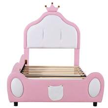 Kids Bed Frames, Headboards & Footboards - Pink + Upholstered + 90cm*200cm - View 9