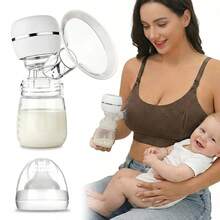 Hands Free Wearable Breast Pump, Portable Electric Breastfeeding Pump With Rechargeable Battery, Adjustable Suction & Massage Mode For Nursing Moms - Multicolor - View 3