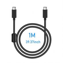 Edekoy 1米黑色相机数据线，Type-C-Type-C 数据线，适用于Type-C接口智能手机和相机的USB充电，数据传输速度快，耐用且柔韧，无需电池，Type-C模式方便照片和视频传输，Type-C-Type-C，兼容G7X3、Z6、XT3和其他单反相机。 - 查看 10