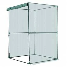 Crop Cage, 3.9 X 3.9 X 5.9 Ft Plant Protection Tent With Zippered Door, Wind-Resistant Tall Crop Cage, Easy To Install, Outdoor Raised Bed Cover, Tomato Plant Netting For Garden Patio Lawn - 48*48*72inch - View 10