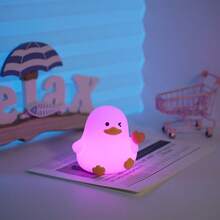 Đèn ngủ LED cho trẻ em, đèn ngủ hình động vật dễ thương, đèn ngủ hình vịt Kawaii bằng silicon, đèn ngủ cho bé có thể điều chỉnh độ sáng, đèn cảm ứng USB cho phòng bé, quà tặng cho trẻ em. - Nhiều màu - Xem 7