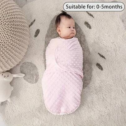 1 túi ngủ mềm mại và thoải mái cho bé sơ sinh, có thể giặt máy, với họa tiết hoạt hình dễ thương, món quà lý tưởng cho bé trai và bé gái, phù hợp cho bé từ 0-12 tháng tuổi.
