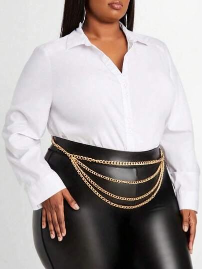 1 chiếc dây đeo eo bạc gợi cảm dành cho nữ, kiểu Gothic với tua rua trang trí, phù hợp để đeo hàng ngày, dự lễ hội âm nhạc, Halloween, và các bữa tiệc.