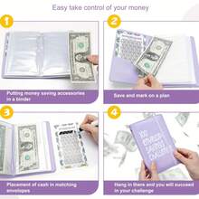 Sổ tay tiết kiệm đóng gáy kèm thẻ thử thách 100 ngày, sổ ghi chép thử thách tiết kiệm 100 ngày (bao gồm phong bì ngân sách và thẻ tiết kiệm) - Kế hoạch ngân sách hàng tuần, phù hợp cho hệ thống không ghi ngày tháng, lập kế hoạch mục tiêu tiết kiệm năm mới, quà tặng rèn luyện kỷ luật tài chính, kế hoạch tiết kiệm có thể theo dõi - Sổ tay thử thách ngân sách 100 ngày dạng rời kèm phong bì tiền mặt và theo dõi chi phí - A6 - Xem 3