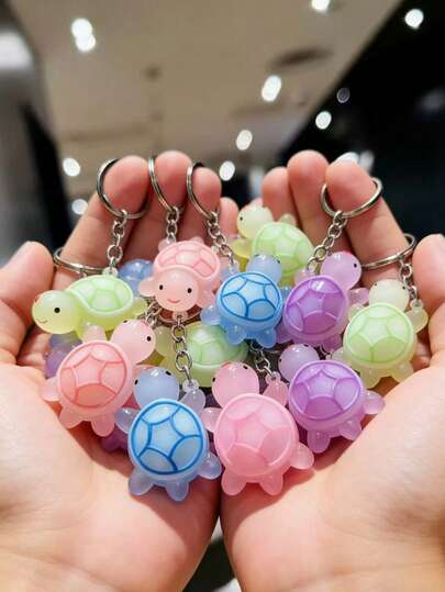 1 pieza Accesorio ideal para mujeres y niñas, se puede usar como llavero, decoración de automóvil, adorno colgante. Adopta un estilo gótico de dibujos animados Y2K, elemento de océano de verano con colgante fluorescente, adecuado para bolsos, mochilas, etc.