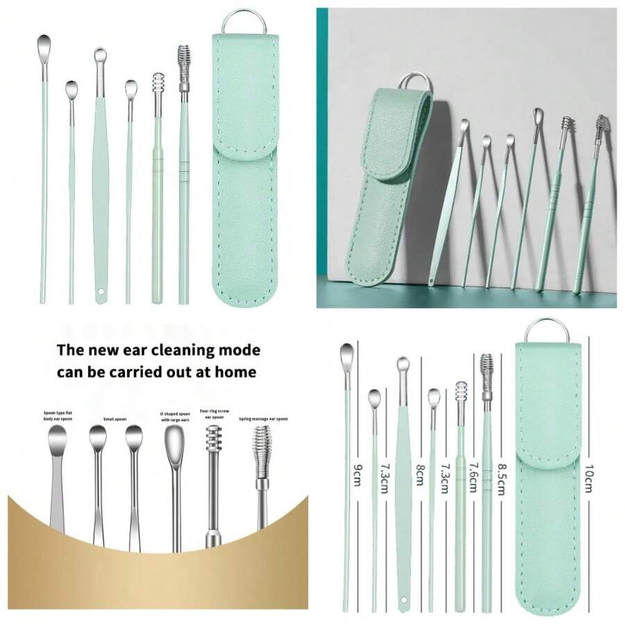 Portable Ear Wax Removal Kit 6PCS With Ear Scope And 360 Spiral Massage Tool For Adults Kids Ear Cleaning - 1 - 查看 1