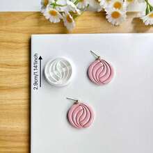 Molde de corte de arcilla polimérica con forma de línea tejida, molde de arcilla polimérica estilo bohemio, molde de diseño elegante, adecuado para hacer aretes de arcilla polimérica y artesanías cerámicas, con detalles muy exquisitos - Blanco - Ver 12