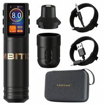 1pc Ambition Max+ Wireless Tattoo Machine 3.5mm Stroke Brushless Motor Powerful Upgrade Dual Button 2000mAh Tattoo Battery - Black - View 11