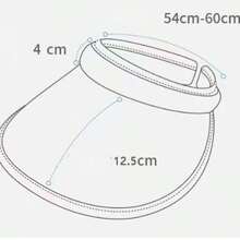 1pc Foldable Wide Brim Women's Sun Hat, Adjustable Crown UV Protection Beach Travel Daily Wear - Multicolor - View 7