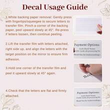 可定制婚礼镜面贴纸 - 个性化日期和姓名，优雅白色婚礼贴纸，适用于新娘送礼会、生日、乔迁之喜 - 高品质纸张，婚礼装饰，镜面造型设计，也适用于情人节、婚礼活动和派对用品，高品质印刷 - 彩色 - 查看 6