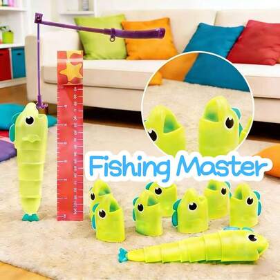 Fishing Battle Master Fishing Tabletop Game, Telescopic Fish Measuring Reel Big Catch
