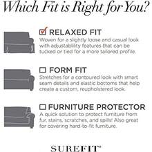 SureFit Duck - Funda de algodón sólido para Silla de Comedor Longitud Completa Ajuste Relajado Respaldo Alto Perfecta para añadir Detalles a tu Comedor 17 x 18.5 x 42 Pulgadas Natural - Natural - Ver 6