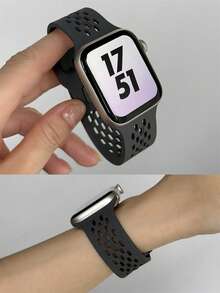 1 dây đeo đồng hồ silicon màu xám, tương thích với đồng hồ có kích thước 42mm, 38mm, 40mm, 41mm, 44mm, 45mm, 46mm, 49mm, dây đeo thay thế thời trang cho đồng hồ thông minh, phù hợp với các dòng Ultra2, Ultra SE2, SE 11, 10, 9, 8, 7, 6, 5, 4, 3, 2, 1, dành cho cả nam và nữ. - Xám - Xem 5