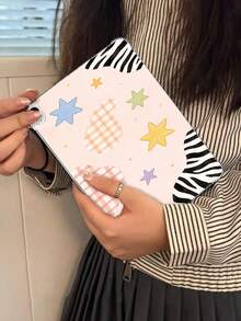 1件装格子、斑马纹和星形元素可爱又兼具保护性的第十代10.9英寸/10.2英寸平板电脑保护套，360°加厚防震便携式皮革平板电脑保护套 - 彩色 - 查看 6