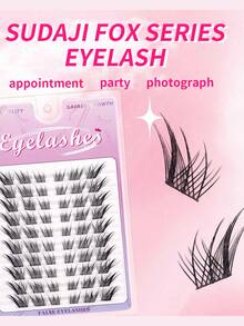 100片欧美风假睫毛，卡通眼型，大容量分段式，打造慵懒浓密纤长妆效，性感亚洲风情，可重复使用 - 查看 11