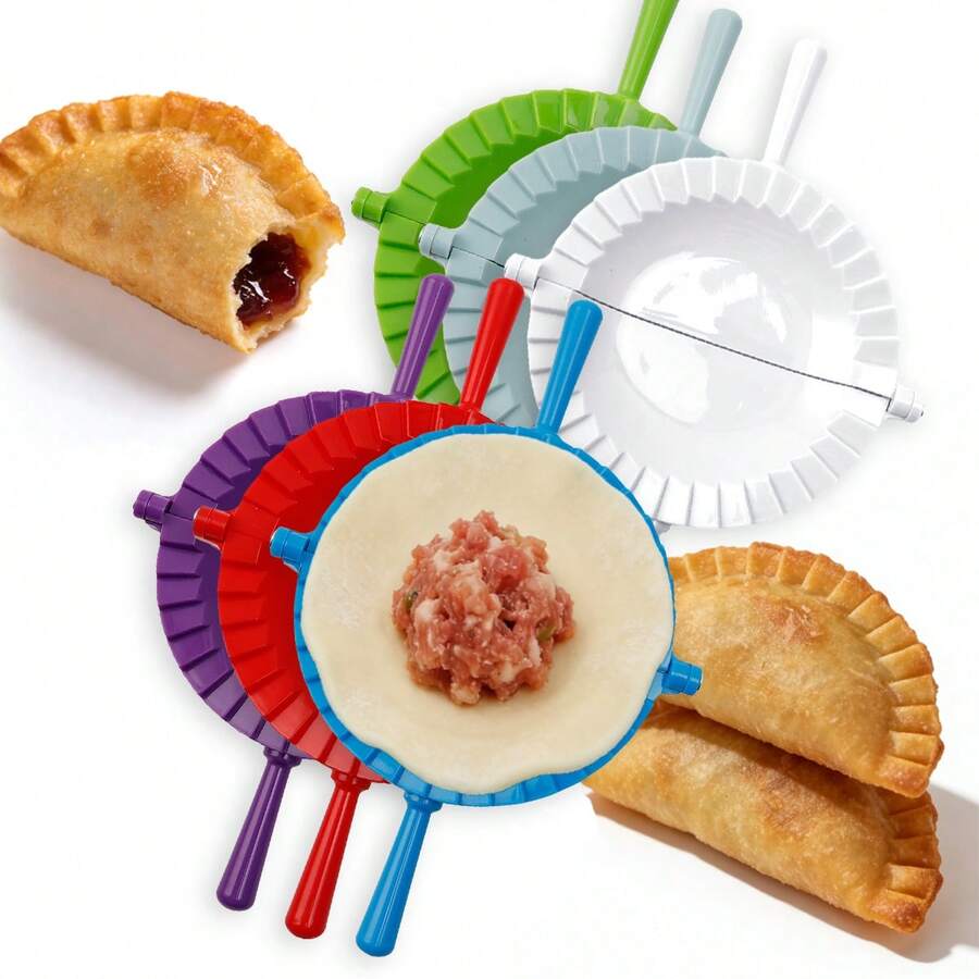 1pc 29cm Large Dumpling Mold, 15.5cm Diameter Wider Pressing Mold, Multifunctional Homemade Pasta Maker, For Dumplings/Siu Mai/Pies/Cookies, Baking Tool, Kitchen Gadget, Pasta Maker, Non-Stick Easy Clean, Kids DIY Pasta Mold, Pie Crust Presser, Multiple Colors Available