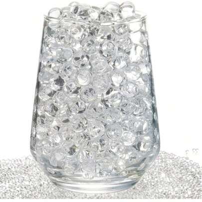 20,000pcs Transparent Decorative Water Beads, Water Gel Beads, Crystal Balls, Water Growing Balls, Soil-Free Planting Water Beads, Jelly Beads, Transparent Beads, Decorative Balls, Suitable For Indoor Decoration, Home Decor, Desktop Decor, Office Decor, Decorations, Vase Filler, Christmas Decoration