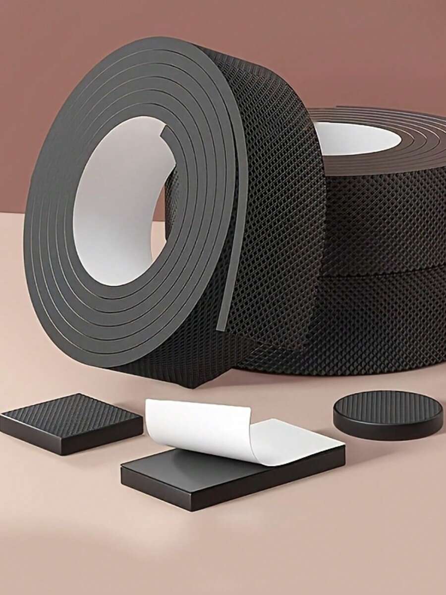 1 cuộn miếng lót chống trượt 39,37 inch, thích hợp cho ghế, chân bàn, sofa, ghế đẩu và các đồ nội thất khác - Bền, giảm tiếng ồn, chống trầy xước - Dễ cắt, bảo vệ bề mặt nhám của chân đồ nội thất, có thể cắt bằng dụng cụ - A - Xem 1