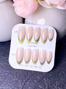 Bộ 10 miếng dán móng tay thủ công, miếng dán móng tay acrylic, miếng dán móng tay ngắn, móng giả, móng ngắn, bộ dụng cụ làm móng nghệ thuật, móng hình hạnh nhân, móng dễ thương, móng kiểu Y2K, móng kiểu Pháp, móng hồng sen, móng xanh lá cây, có kim tuyến và đá trang trí, phong cách tối giản thanh lịch phù hợp cho sử dụng hàng ngày và dự tiệc, bao gồm dụng cụ làm móng. - Màu xanh Ô liu - Xem 12