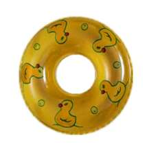New Mini Swimming Ring Water Toy, Boba Tea/Donut Shaped Inflatable Swimming Ring, Beach/Pool/Bath Toy, Pool Party Accessory, Summer Toy, Creative Gift - Multicolor - View 9