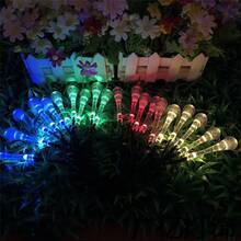Luces de cadena con gotas de agua y burbujas de ensueño, luces de ambiente de 7 colores, decoración para patio y jardín - Guirnalda de luces solares LED con forma de gota de agua. - Ver 8