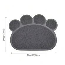 1片猫砂垫 防滑宠物猫砂垫 爪印猫砂垫 PVC宠物垫 猫咪擦拭垫 - 彩色 - 查看 2
