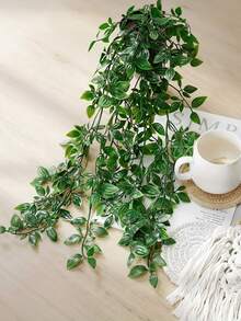 1/2PCS Artificial Mandala Potted Plant Mandala Vine Fake Hanging Plants Artificial Hanging Potted Plant Artificial Green Plant Vines Artificial Rattan Fake Plants For Wedding Party Decoration Suitable For Home Decoration,Table Centerpiece - Multicolor - View 12